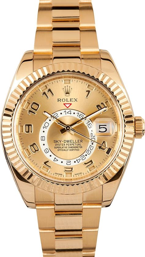 yellow gold rolex skydweller|Rolex Sky-Dweller price chart.